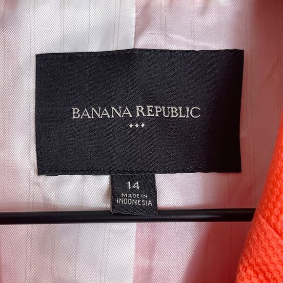 Banana Republic Factory Orange Blazer – Size 14 - Picture 4 of 7